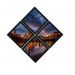 Combo Quadro Decorativo 20X20Cm X4