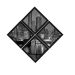 Combo Quadro Decorativo 20X20Cm X4
