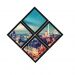 Combo Quadro Decorativo 20X20Cm X4