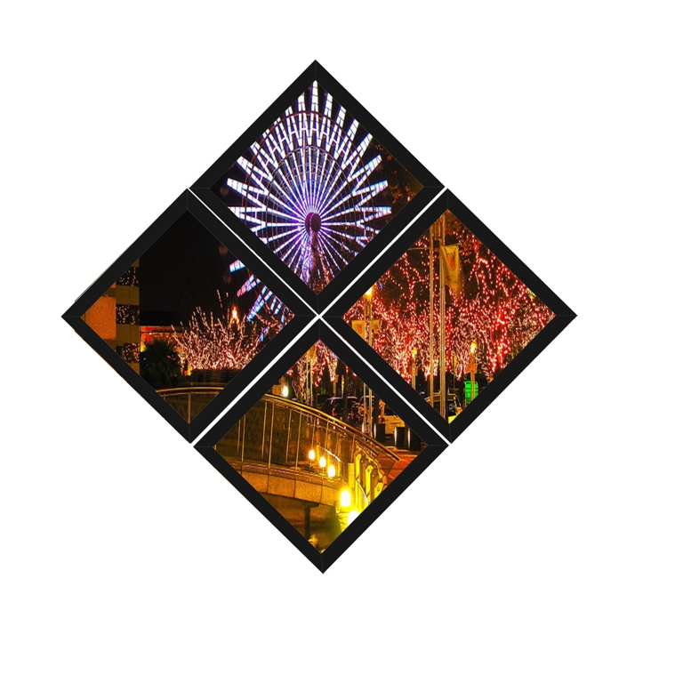 Combo Quadro Decorativo 20X20Cm X4