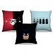 Combo de almofadas 40 x 40 cm (3und.) Nerderia e Lojaria batman 01 colorido