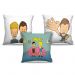 Combo de almofadas 40 x 40 cm (3und.) Nerderia e Lojaria beavis e butt head 01 colorido