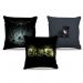 Combo de almofadas 40 x 40 cm (3und.) Nerderia e Lojaria gamer 01 colorido