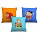 Combo de almofadas 40 x 40 cm (3und.) Nerderia e Lojaria herois gordos 03 colorido