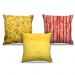 Combo de almofadas 40 x 40 cm (3und.) Nerderia e Lojaria pizza queijo bacon colorido