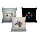 Combo de almofadas 45 x 45 cm (3und.) Nerderia e Lojaria controles 02 colorido