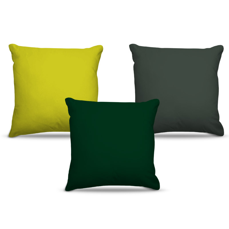 Combo de almofadas 45 x 45 cm (3und.) Nerderia e Lojaria cores escuras colorido