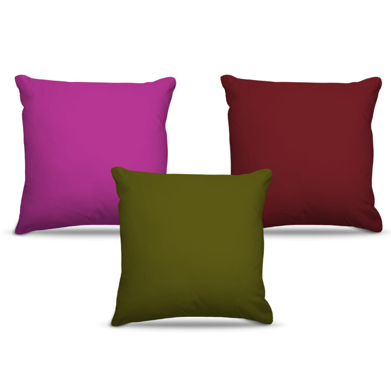Combo de almofadas 45 x 45 cm (3und.) Nerderia e Lojaria cores neutras colorido