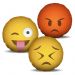 Combo de almofadas 45 x 45 cm (3und.) Nerderia e Lojaria emoticons combo03 colorido