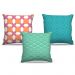 Combo de almofadas 45 x 45 cm (3und.) Nerderia e Lojaria retro 02 colorido