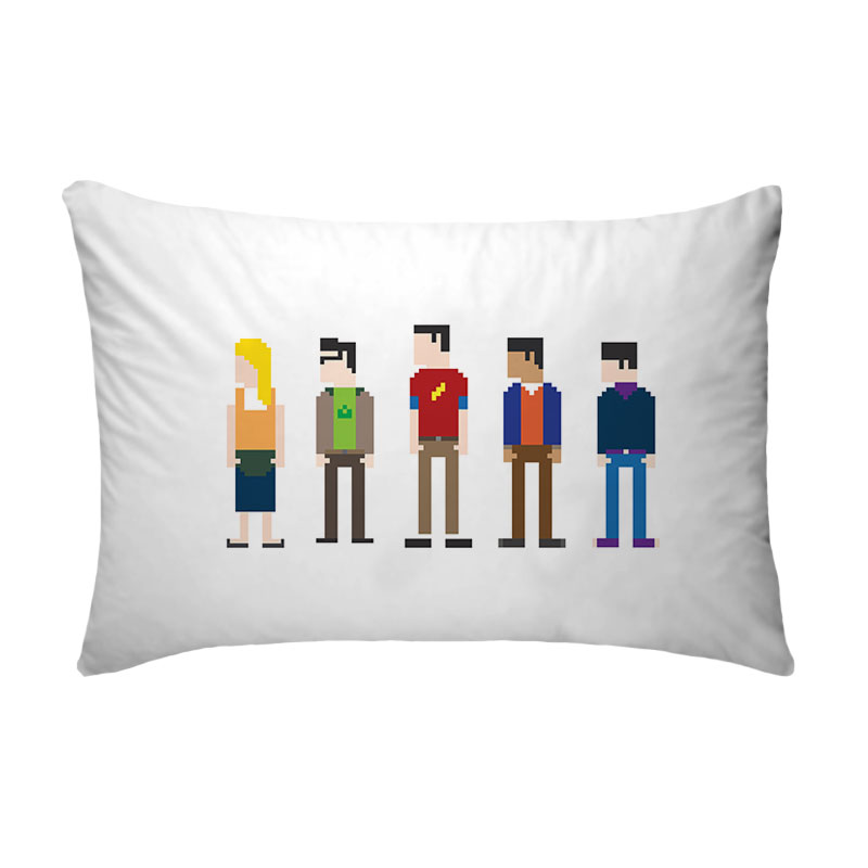 Fronha Para Travesseiro Nerderia Big Bang Theory 8 Bits
