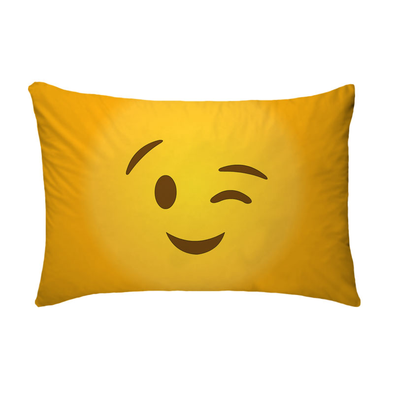 Fronha Para Travesseiro Nerderia Emoticon Whatsapp Piscando
