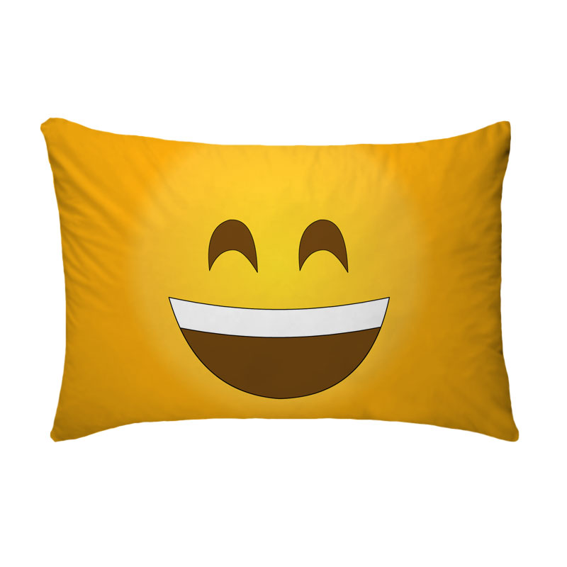 Fronha Para Travesseiro Nerderia Emoticon Whatsapp Sorrindo