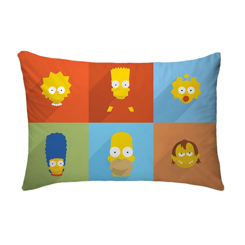 Fronha Para Travesseiro Nerderia Simpsons Minimalistas