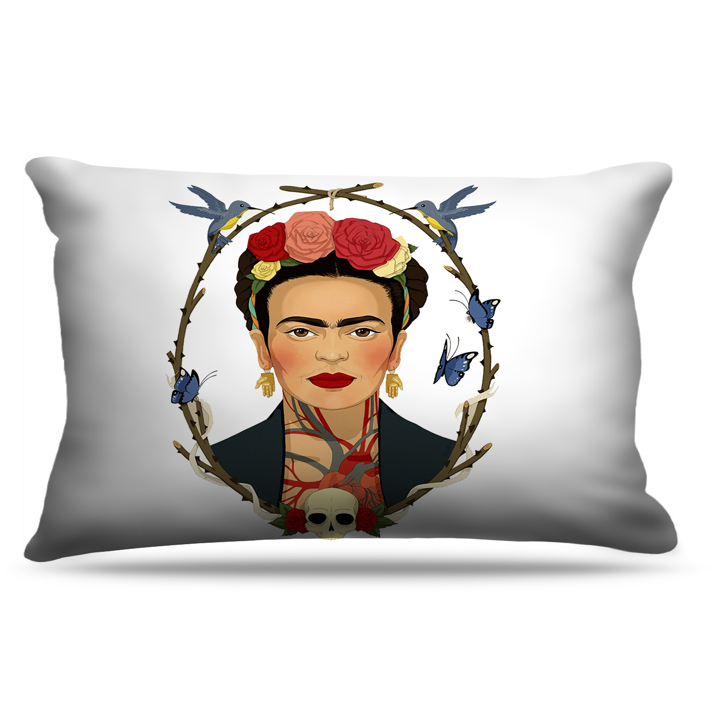 Fronha Para Travesseiros Frida Caveira