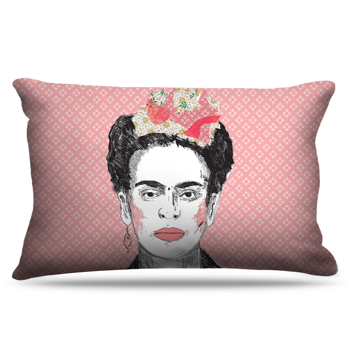 Fronha Para Travesseiros Frida Rosa