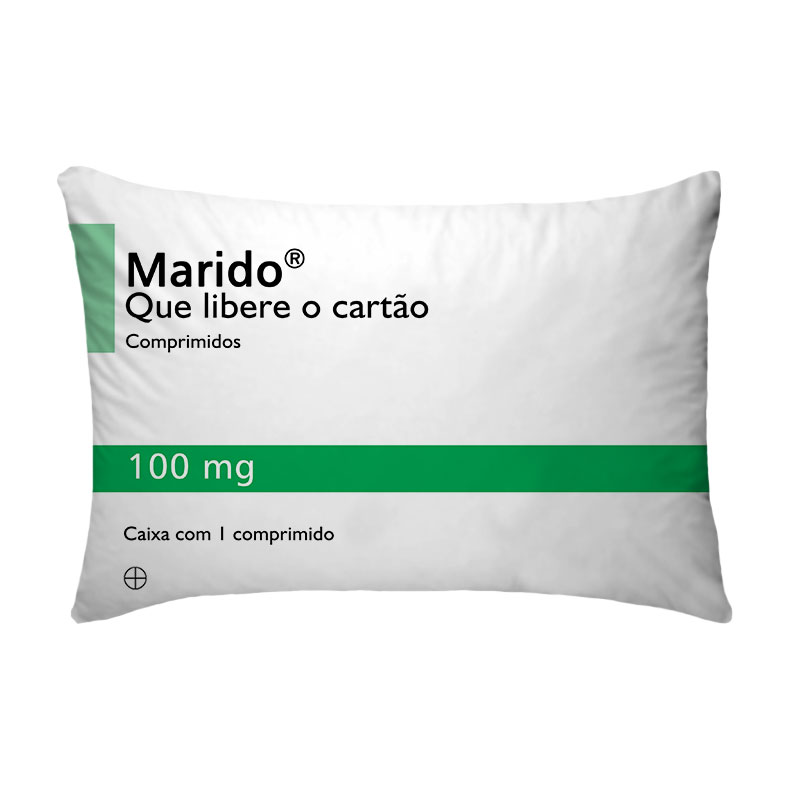 Fronha Para Travesseiros Nerderia e Lojaria remedio marido colorido