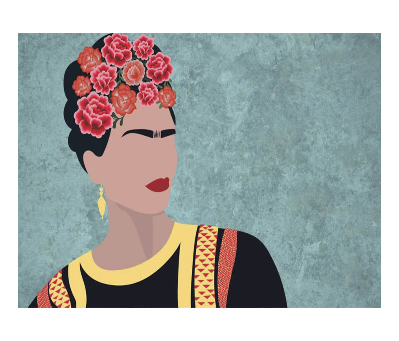 Jogo Americano (Kit 4 Unidades) Nerderia e Lojaria frida minimalista colorido