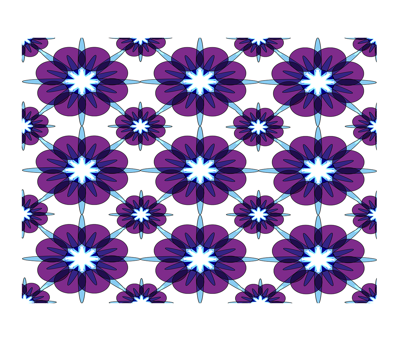 Jogo Americano (Kit 4 Unidades) Nerderia e Lojaria geometrico roxo colorido