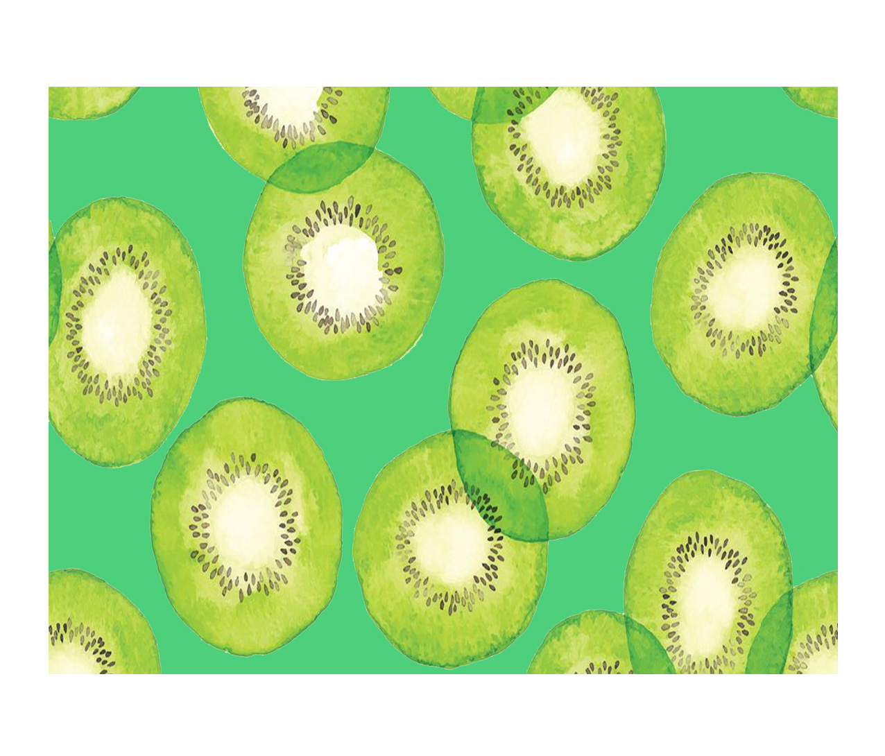 Jogo Americano (Kit 4 Unidades) Nerderia e Lojaria kiwi claro colorido