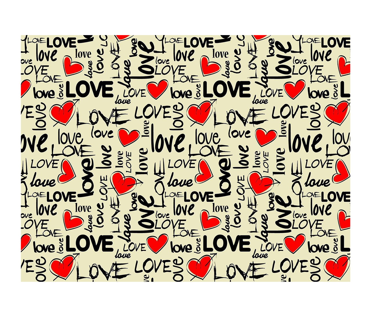 Jogo Americano (Kit 4 Unidades) Nerderia e Lojaria love colorido