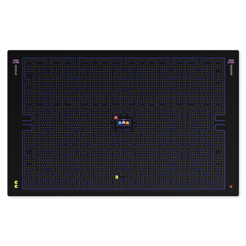 Jogo Americano Nerderia Pacman Black