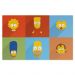 Jogo Americano Nerderia Simpsons Minimalista Grande