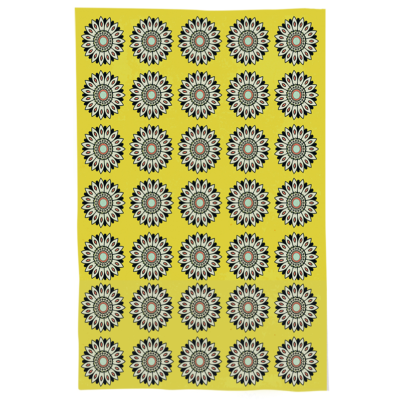 Pano De Prato Descorativo Nerderia e Lojaria flor geometrica colorido