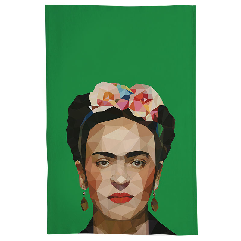 Pano De Prato Descorativo Nerderia e Lojaria frida geometrica colorido
