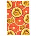 Pano De Prato Descorativo Nerderia e Lojaria frutas maracuja e laranja colorido