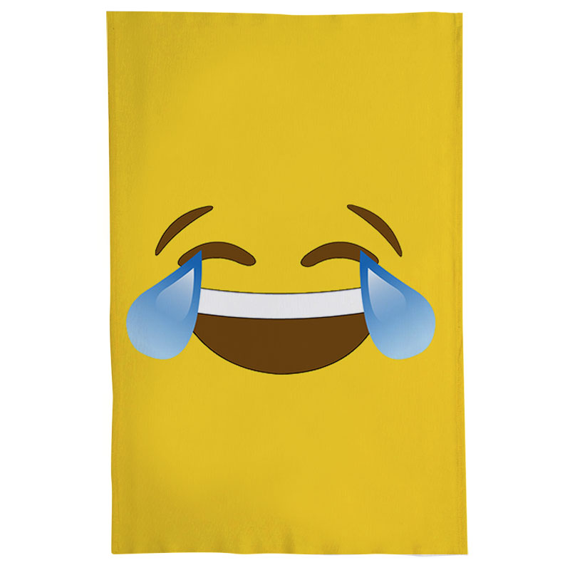 Pano De Prato Nerderia Emoticon Rindo