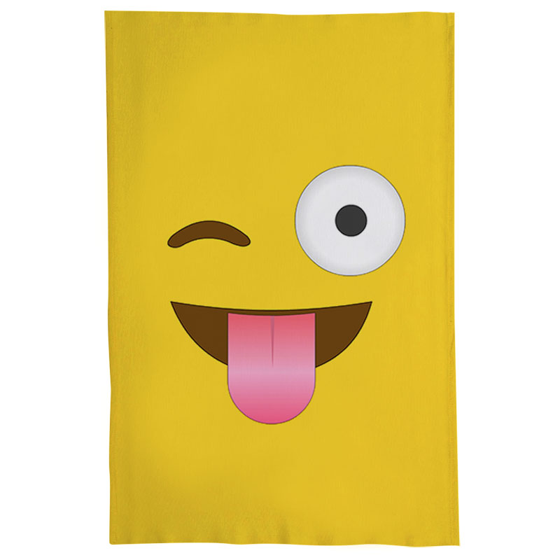Pano De Prato Nerderia Emoticon Sacana