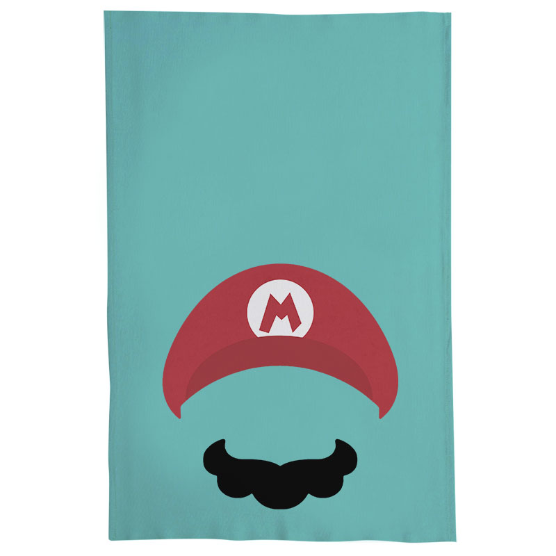 Pano De Prato Nerderia Mario Minimalista