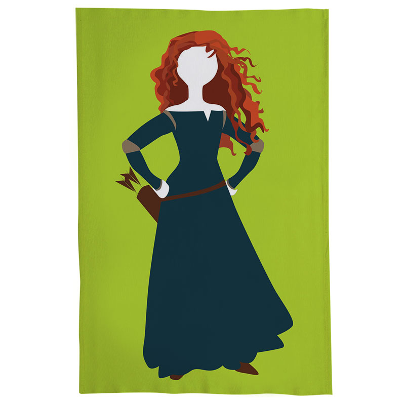Pano De Prato Nerderia Princesa Ruiva