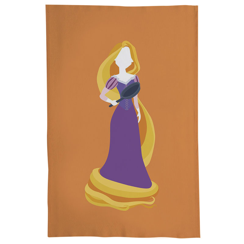 Pano De Prato Nerderia Rapunzel