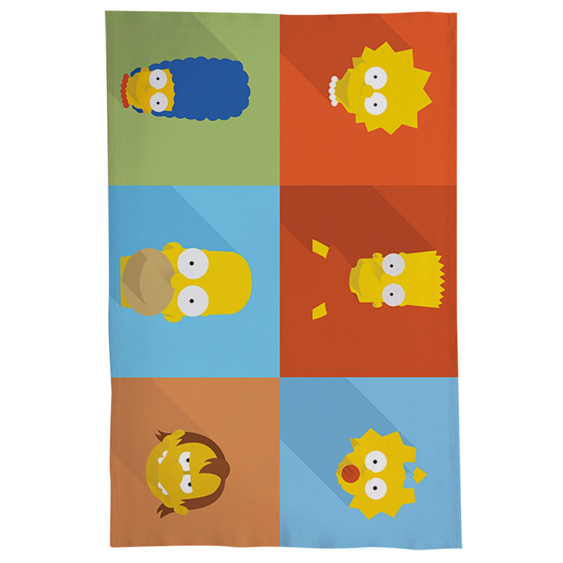 Pano De Prato Nerderia Simpsons