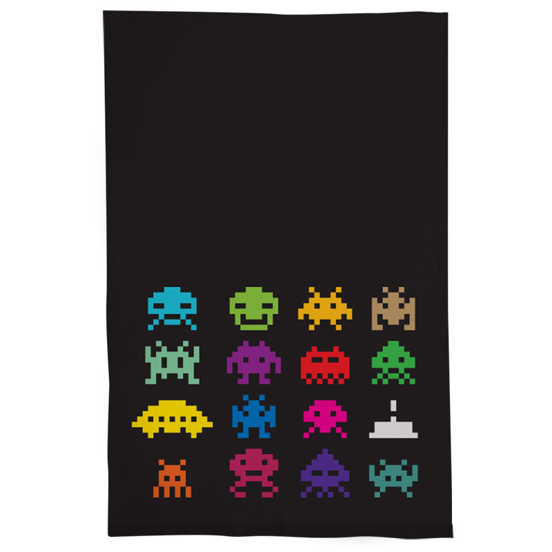 Pano De Prato Nerderia Space Invader