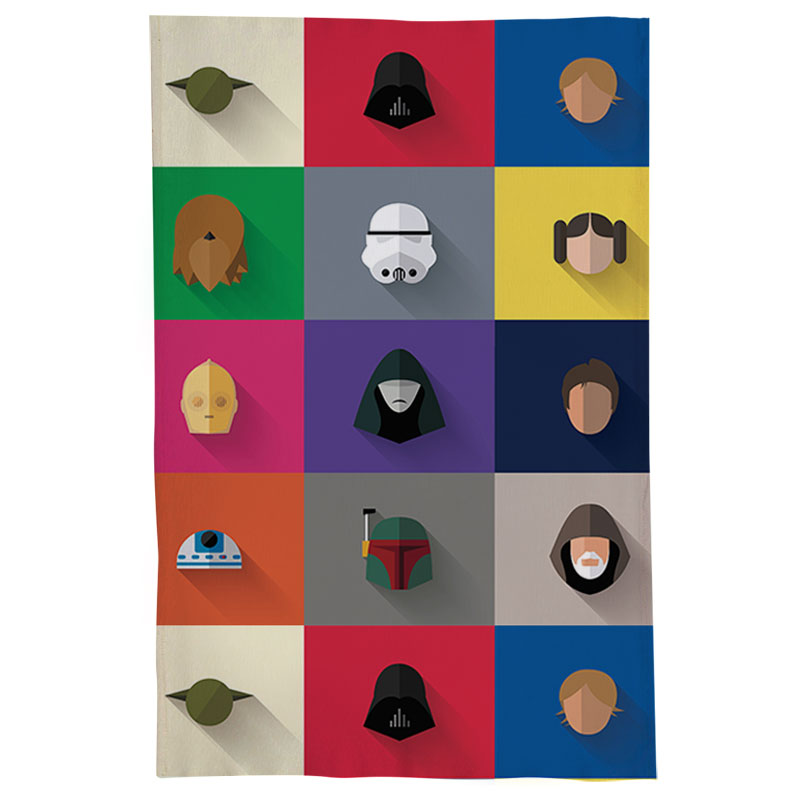 Pano De Prato Nerderia Star Minimalista