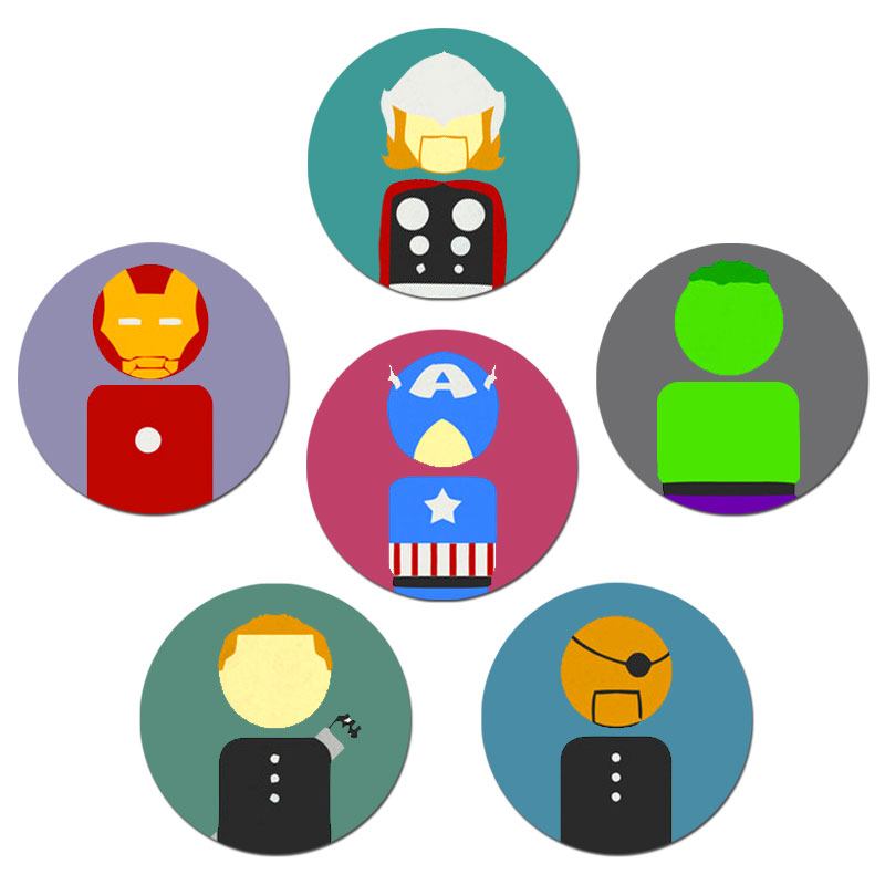Porta Copos Nerderia e Lojaria advengers colorido