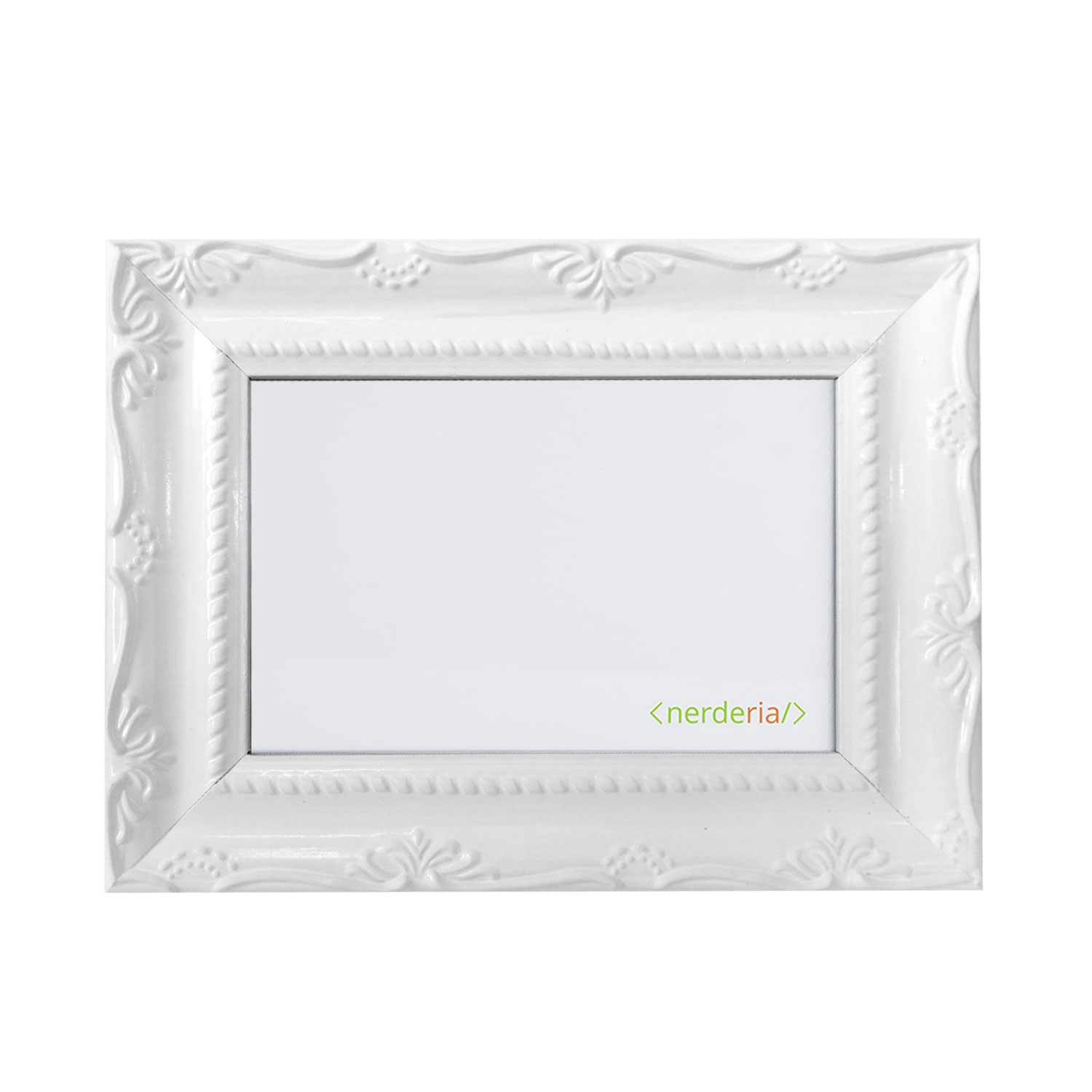 Porta Retrato 10X15 Retro Branco