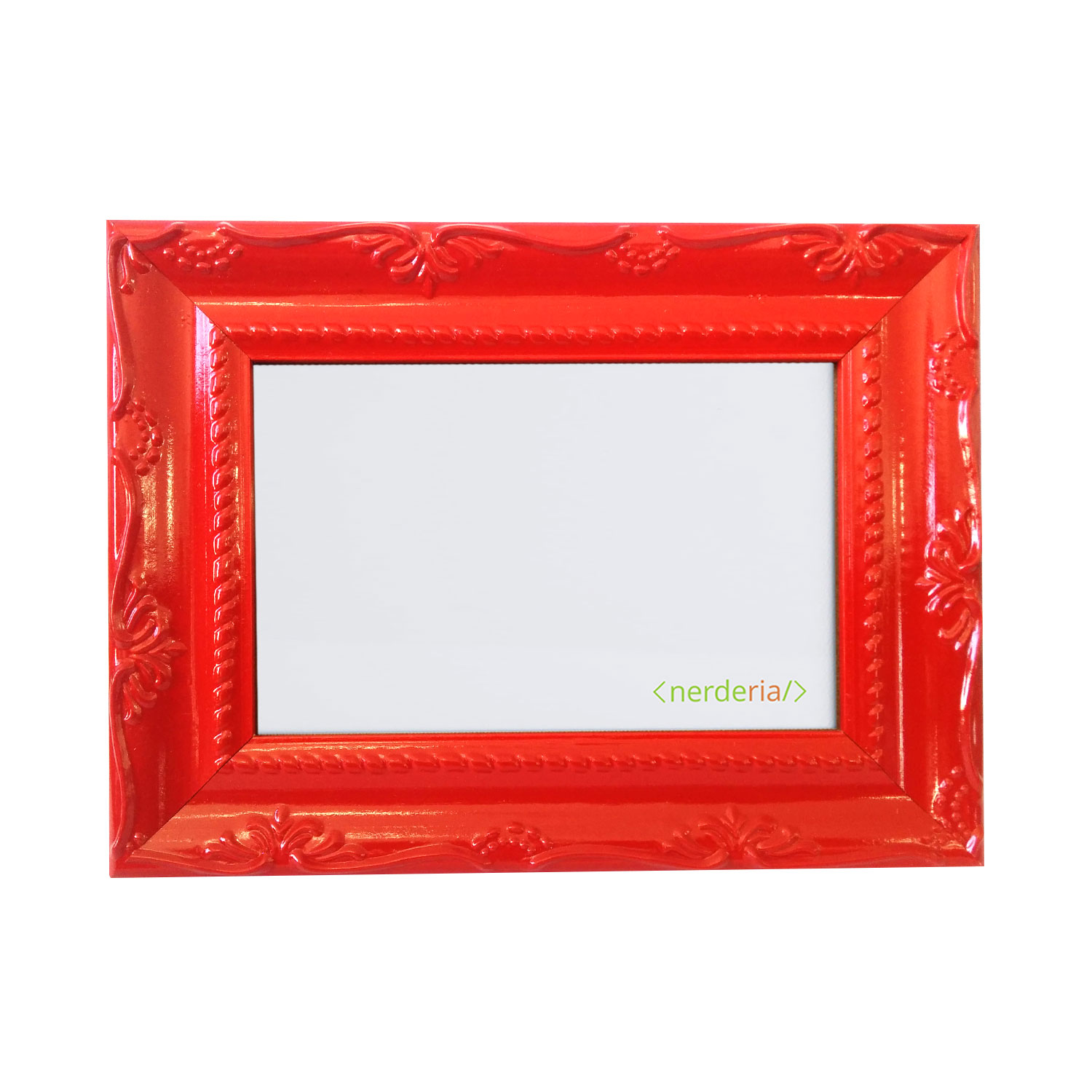 Porta Retrato 15X21 Retro Vermelho