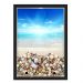 QUADRO CAIXA 33X43  PORTA TAMPINHA CERVEJA NERDERIA E LOJARIA conhas praia sol preto