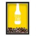 QUADRO CAIXA 33X43 cm PORTA TAMPINHA CERVEJA NERDERIA E LOJARIA cerveja drink beer preto