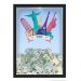 QUADRO CAIXA COFRE 33x43 cm NERDERIA E LOJARIA viagens travel vetor preto