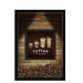 QUADRO DUPLO CAIXA 33X43  (COM LED )PORTA GRÃOS DE CAFE Nerderia e Lojaria  graos cafe choose preto