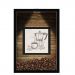 QUADRO DUPLO CAIXA 33X43  (COM LED )PORTA GRÃOS DE CAFE Nerderia e Lojaria  graoss cafe lousa preto