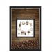 QUADRO DUPLO CAIXA 33X43  PORTA GRÃOS DE CAFE Nerderia e Lojaria grao cup preto