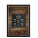 QUADRO DUPLO CAIXA 33X43  PORTA GRÃOS DE CAFE Nerderia e Lojaria graos cafe know your preto