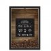 QUADRO DUPLO CAIXA 33X43  PORTA GRÃOS DE CAFE Nerderia e Lojaria graos cafe premium quality preto