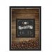 QUADRO DUPLO CAIXA 33X43  PORTA GRÃOS DE CAFE Nerderia e Lojaria graos cafe shop preto